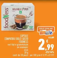 Foodness - Capsule Compatibili Dolce Gusto