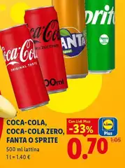 Coca-Cola, Coca-Cola Zero, Fanta O Sprite Coca-Cola, Coca-Cola Zero, Fanta O Sprite