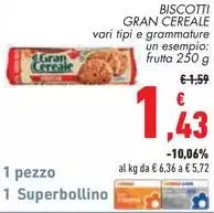 Gran cereale - Biscotti Gran cereale - Biscotti