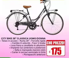 City Bike 28" Classica Uomo