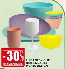 Linea Stoviglie Riutilizzabili Mojito Design Linea Stoviglie Riutilizzabili Mojito Design