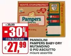 Pampers - Pannolini Baby-Dry Mutandino Pampers - Pannolini Baby-Dry Mutandino
