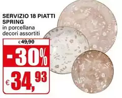 Servizio Piatti Spring