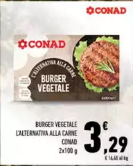 Conad - Burger Vegetale L'Alternativa Alla Carne Conad - Burger Vegetale L'Alternativa Alla Carne