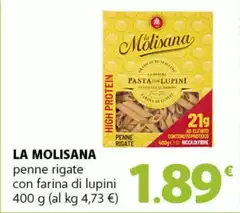 La Molisana - Penne Rigate Con Farina Di Lupini La Molisana - Penne Rigate Con Farina Di Lupini