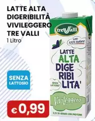 Trevalli - Latte Alta Digeribilità Vivileggero 1 Litro