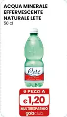Lete - Acqua Minerale Effervescente Naturale 50 Cl Lete - Acqua Minerale Effervescente Naturale 50 Cl