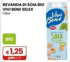 Selex - Bevanda Di Soia Bio Vivi Bene 1 Litro