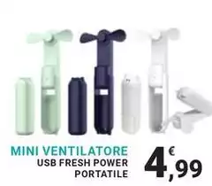 Fresh - Mini Ventilatore Usb Power Portatile Fresh - Mini Ventilatore Usb Power Portatile