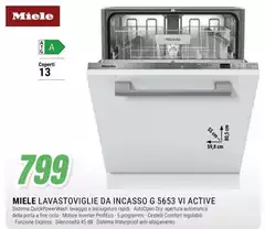 Miele - Lavastoviglie Da Incasso G 5653 VI Active Miele - Lavastoviglie Da Incasso G 5653 VI Active