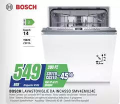 Bosch - Lavastoviglie Da Incasso SMV4EMX24E Bosch - Lavastoviglie Da Incasso SMV4EMX24E