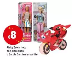 Barbie - Zoom Moto Con Luci E Suoni O Barbie - Zoom Moto Con Luci E Suoni O