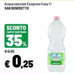 San Benedetto - Acqua Naturale Ecogreen Easy San Benedetto - Acqua Naturale Ecogreen Easy