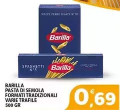 Barilla - Pasta Di Semola Formati Tradizionali Barilla - Pasta Di Semola Formati Tradizionali