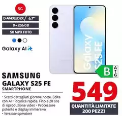 Samsung - Galaxy S25 FE Smartphone Samsung - Galaxy S25 FE Smartphone