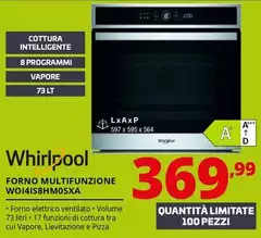 Whirlpool - Forno Multifunzione WOI4IS8HM0SXA Whirlpool - Forno Multifunzione WOI4IS8HM0SXA