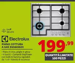 Electrolux - Piano Cottura A Gas EGS64362X