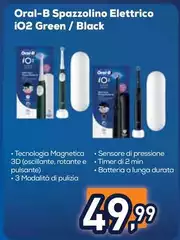 Oral B - Spazzolino Elettrico IO2 Green/Black