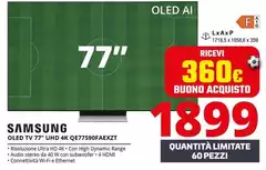 Samsung - Oled Tv 77" UHD 4k QE77S90FAEXZT