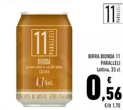 11 Paralleli - Birra Bionda 11 Paralleli - Birra Bionda