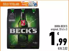 Becks - Birra Becks - Birra