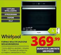Whirlpool - Forno Multifunzione WOI4IS8HM0SXA Whirlpool - Forno Multifunzione WOI4IS8HM0SXA