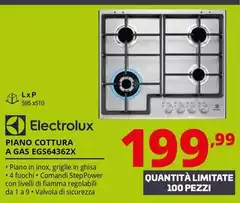 Electrolux - Piano Cottura A Gas EGS64362X