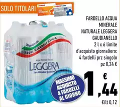 Conad - Fardello Acqua Minerale Naturale Conad - Fardello Acqua Minerale Naturale