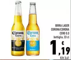 Corona Extra - Birra Lager Corona/corona Cero 0.0