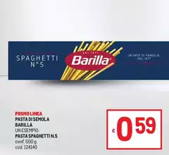 Barilla - Pasta Spaghetti N.5 Barilla - Pasta Spaghetti N.5