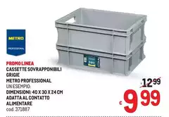 Linea - Cassette Sovrapponibili Grigie Linea - Cassette Sovrapponibili Grigie