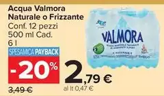 Valmora - Acqua Naturale O Frizzante Valmora - Acqua Naturale O Frizzante