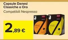 Nespresso - Capsule Danesi Classiche O Oro