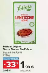 Felicia - Pasta Di Legumi Senza Glutine Bio Felicia - Pasta Di Legumi Senza Glutine Bio