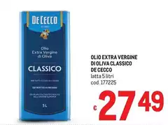 De Cecco - Olio Extra Vergine Di Oliva Classico De Cecco - Olio Extra Vergine Di Oliva Classico