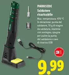 Parkside - Saldatore Ricaricabile Parkside - Saldatore Ricaricabile