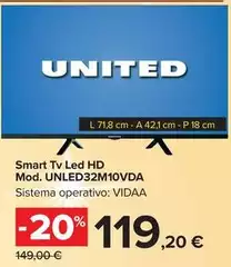 United - Smart Tv Led Hd Mod. UnLED32M10VDA