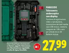 Parkside - Telecamera Endoscopica Con Display Parkside - Telecamera Endoscopica Con Display