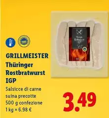 Grillmeister - Thuringer Rostbratwurst IGP Grillmeister - Thuringer Rostbratwurst IGP