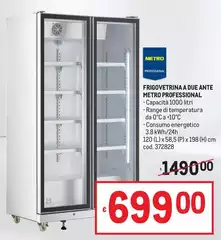 Frigovetrina A Due Ante