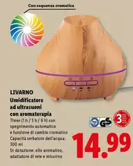 Livarno - Umidificatore Ad Ultrasuoni Con Aromaterapia Livarno - Umidificatore Ad Ultrasuoni Con Aromaterapia