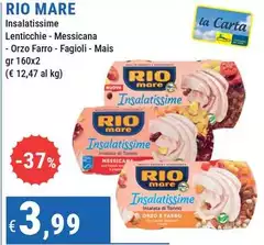 Rio Mare - Insalatissime Lenticchie-Messicana-Orzo Farro-Fagioli-Mais