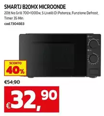 Smartj B20MX Microonde Smartj B20MX Microonde