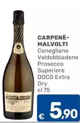 Carpenè malvolti - Conegliano Valdobbiadene Prosecco Superiore DOCG Extra Dry Carpenè malvolti - Conegliano Valdobbiadene Prosecco Superiore DOCG Extra Dry