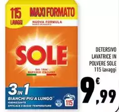 Sole - Detersivo Lavatrice In Polvere Sole - Detersivo Lavatrice In Polvere