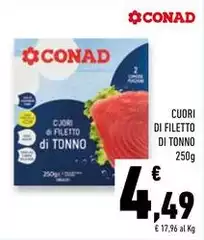 Conad - Cuori Di Filetto Di Tonno Conad - Cuori Di Filetto Di Tonno