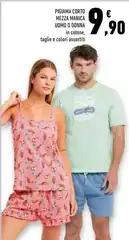 Pigiama Corto Mezzano Uomo O Donna