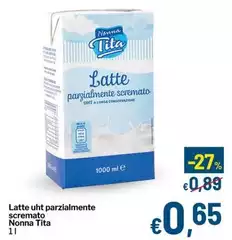 Nonna tita - Latte UHT Parzialmente Scremato