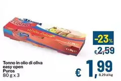 Puros - Tonno In Olio Di Oliva Easy Open Puros - Tonno In Olio Di Oliva Easy Open