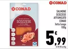 Conad - Salmone Scozzese Affumicato Conad - Salmone Scozzese Affumicato